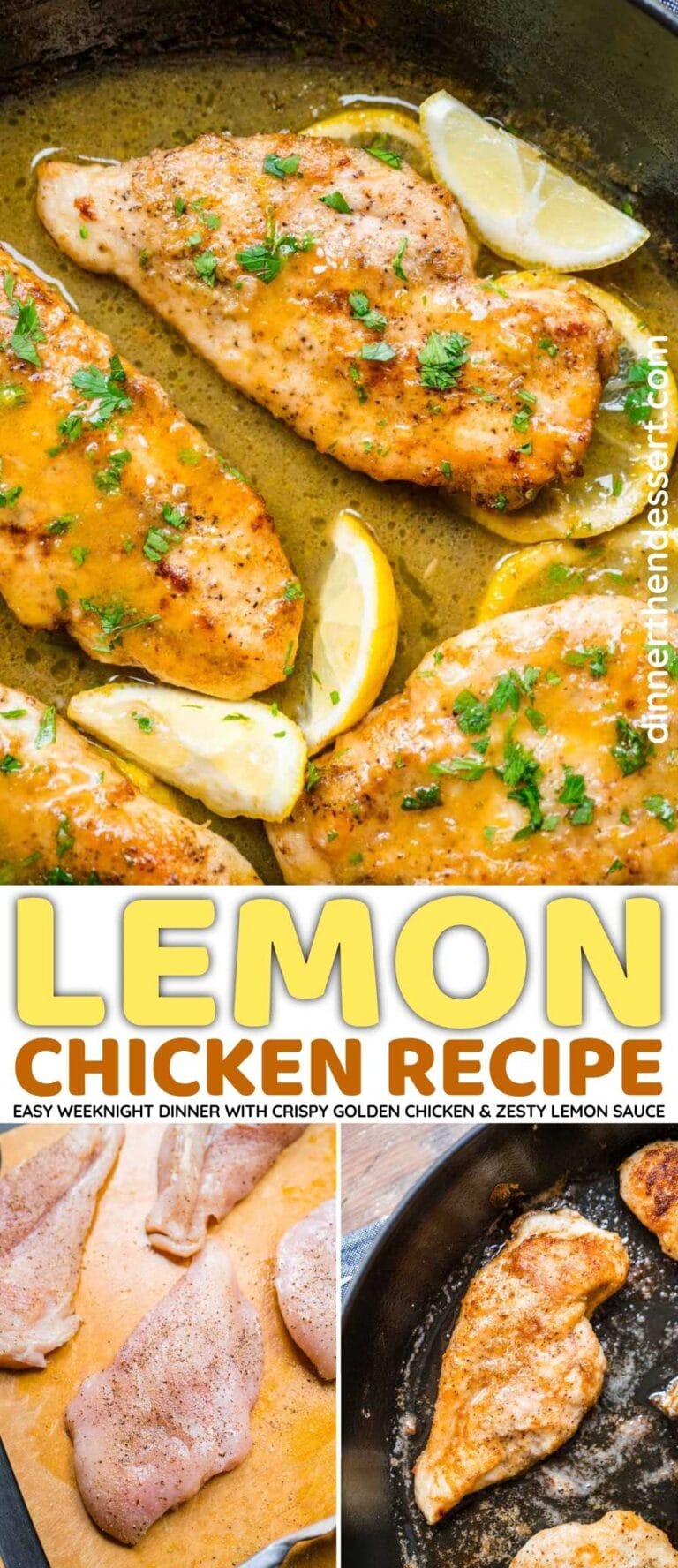 Lemon Chicken Recipe - Dinner, then Dessert