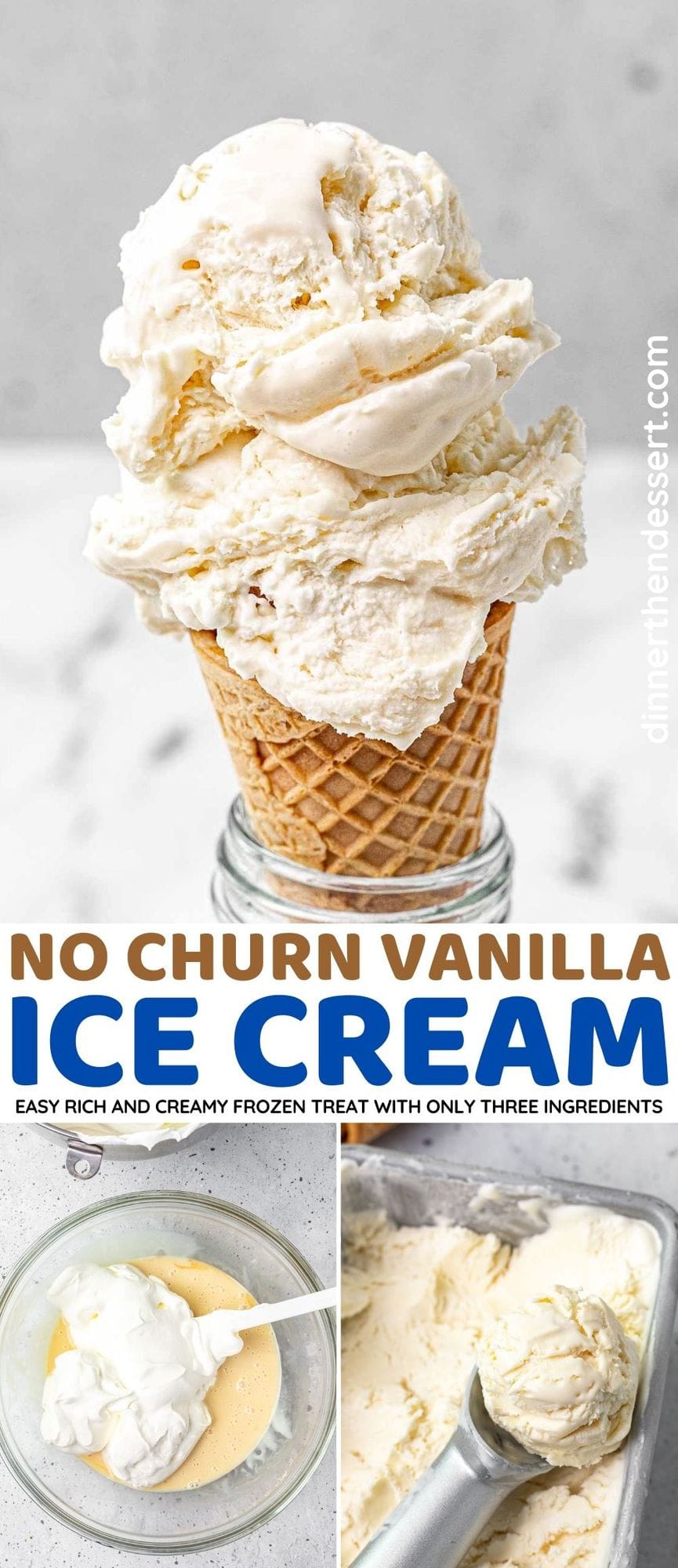 3 Ingredient No Churn Ice Cream (Basic) - Spend With Pennies