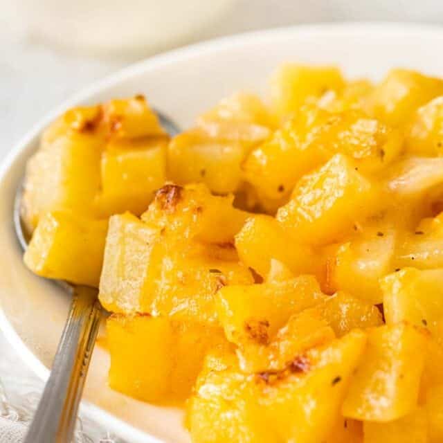Cheesy Ranch Potato Bake on a plate