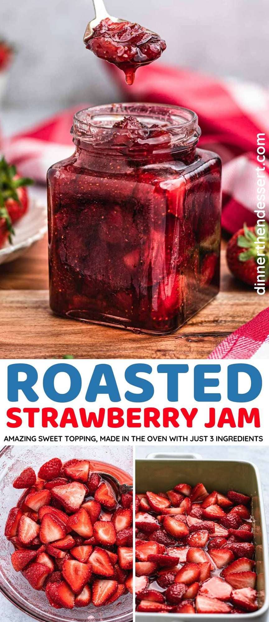 Roasted Strawberry Jam collage