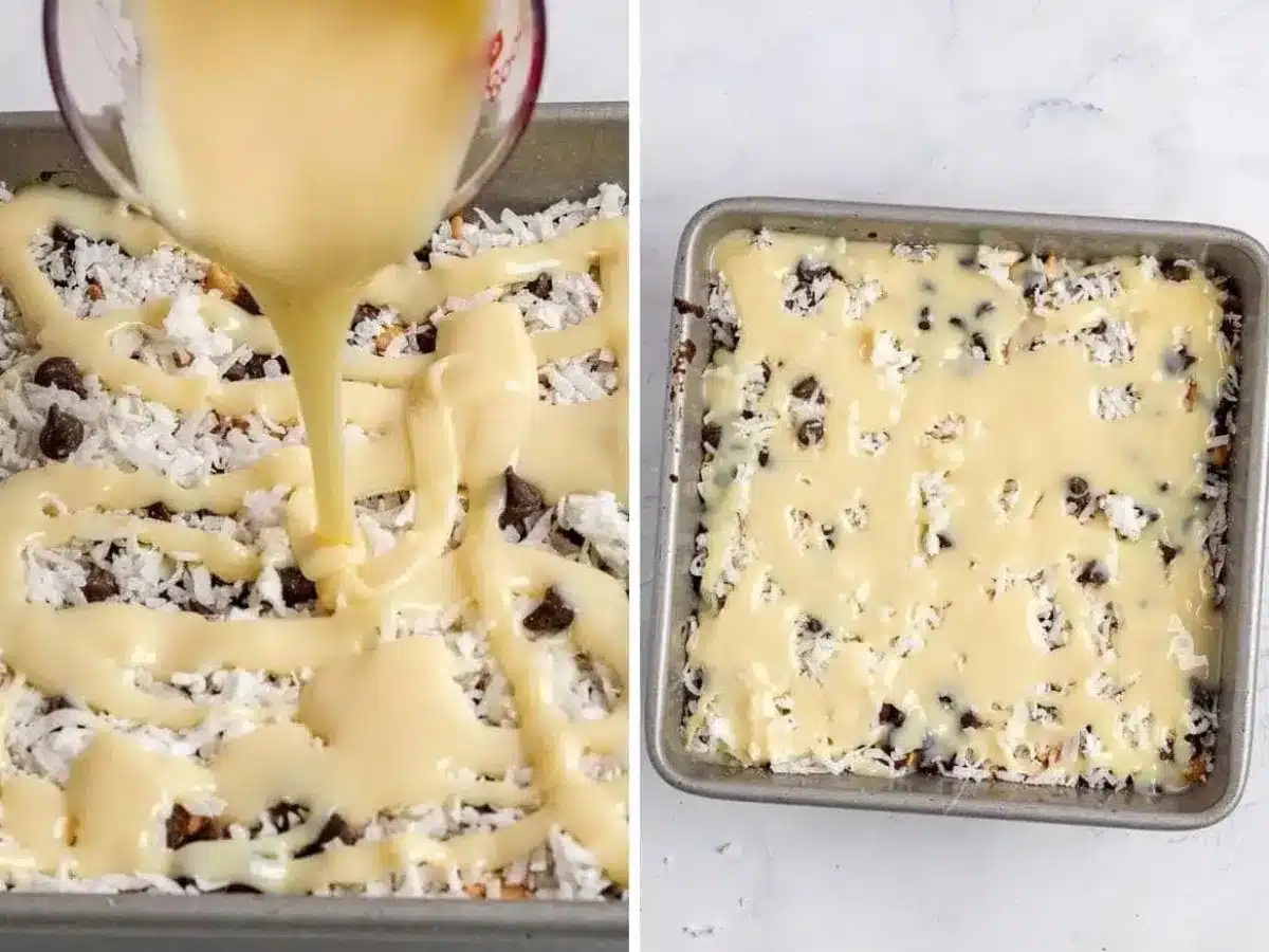 collage of next topping layer