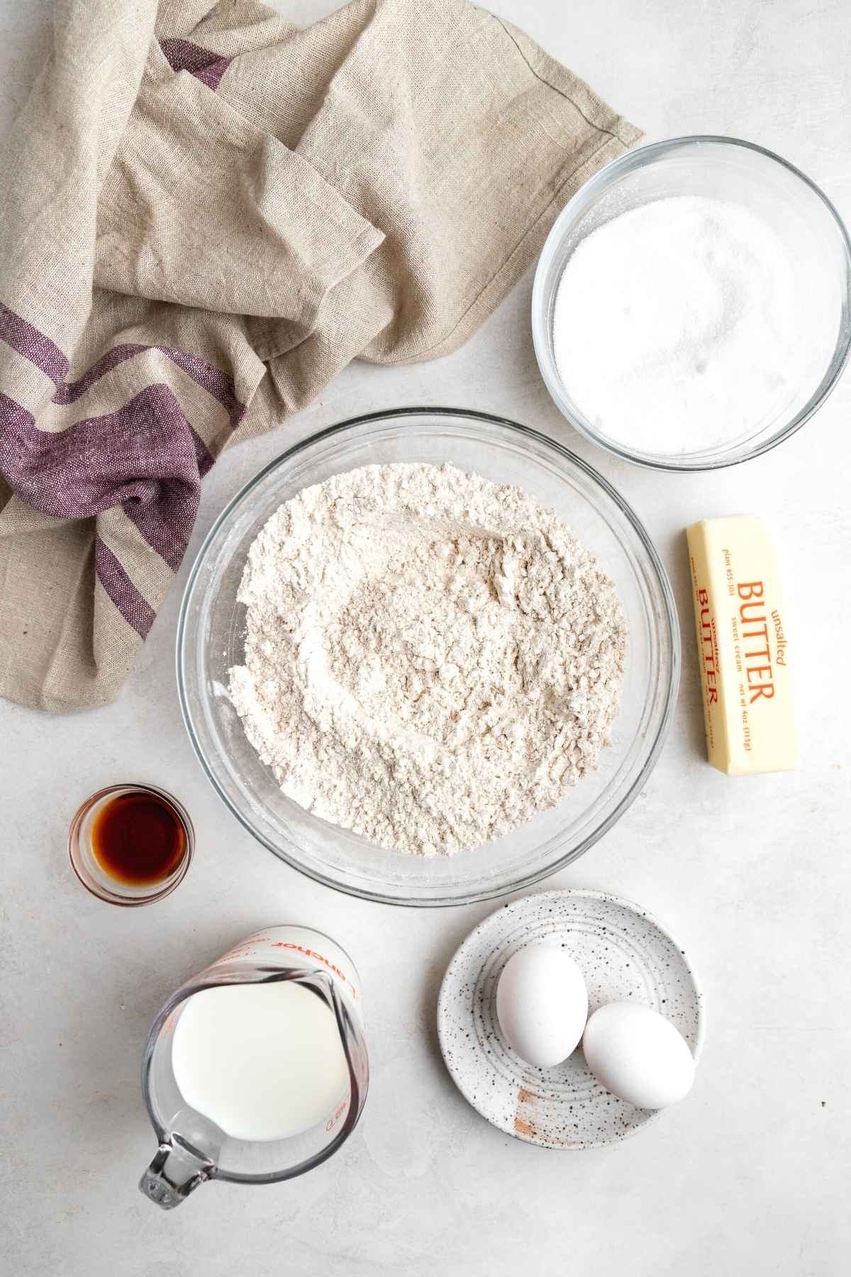 Snickerdoodle Bundt Cake ingredients