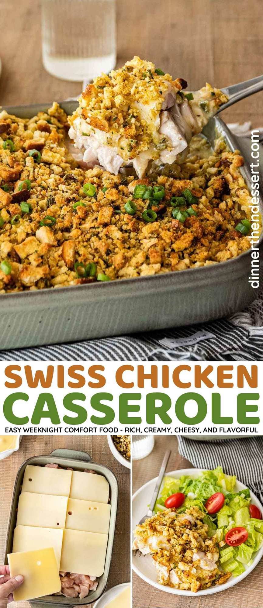 Swiss Chicken Casserole collage