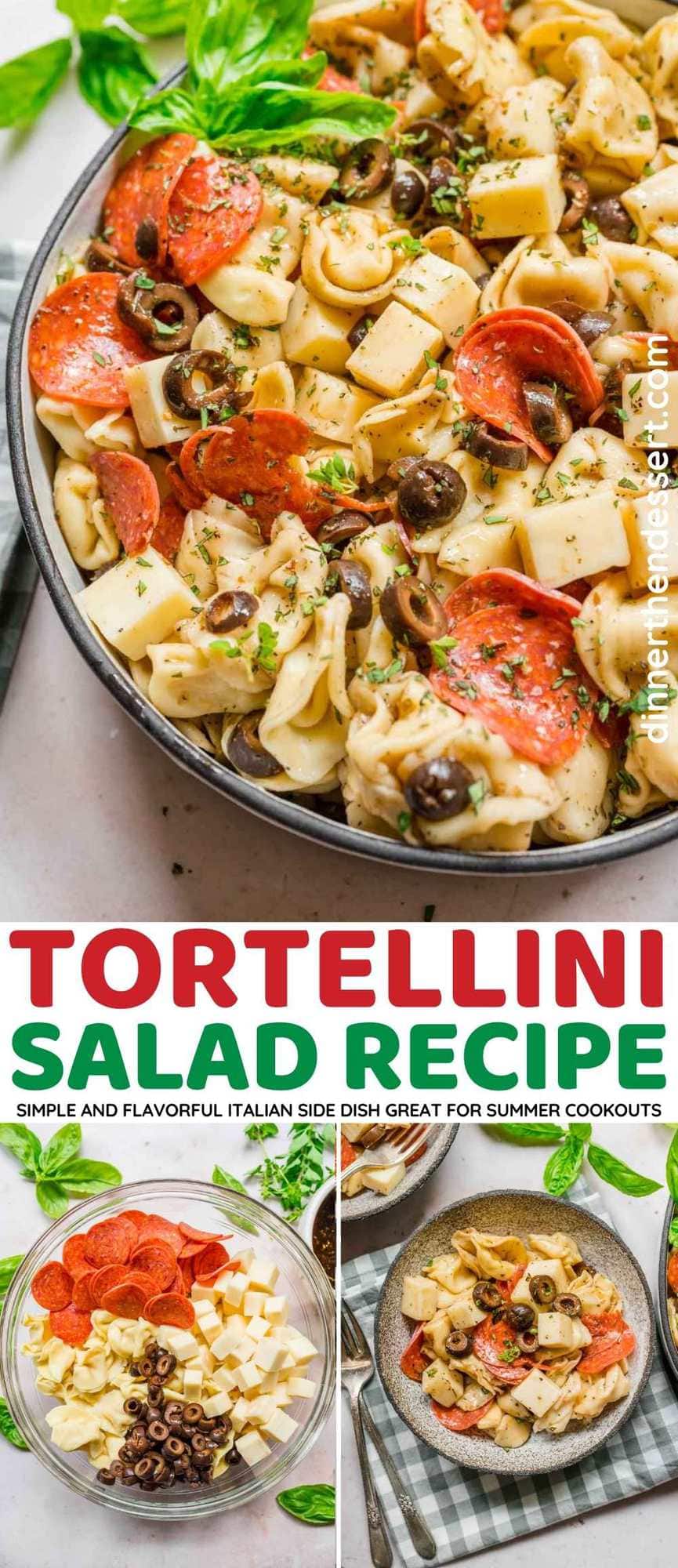 Tortellini Salad collage