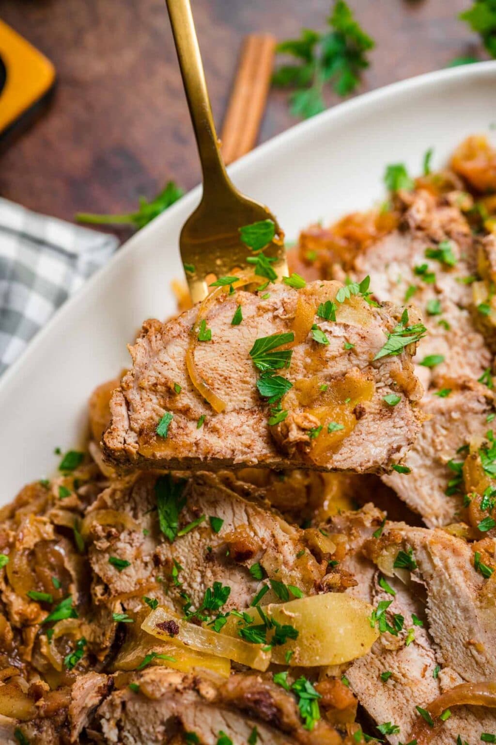 Apple Cinnamon Pork Loin Recipe Dinner, then Dessert