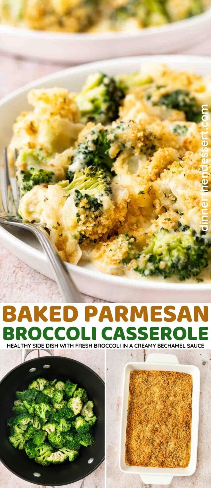 Baked Parmesan Broccoli Casserole Recipe - Dinner, then Dessert