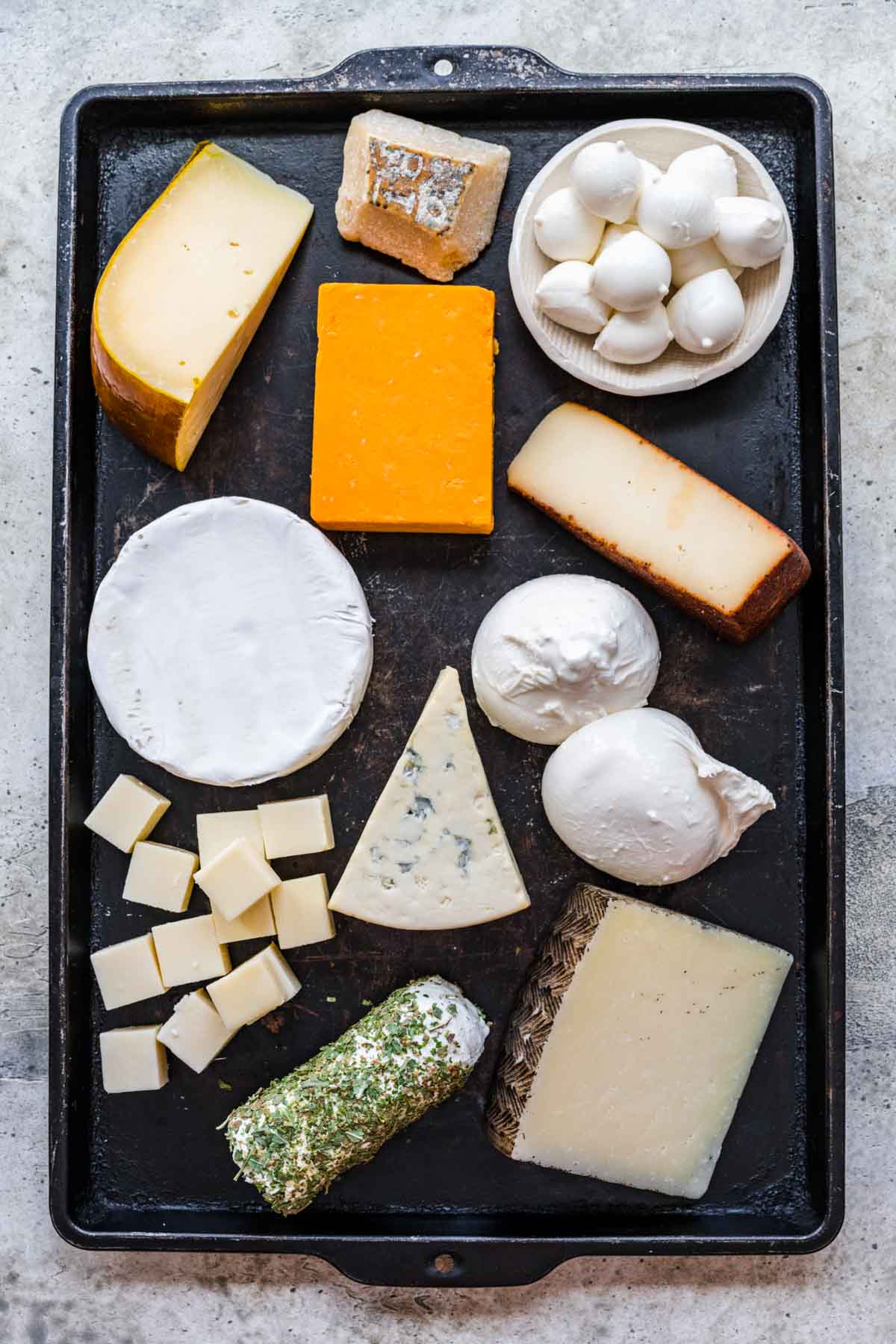 Cheese Board cheese ingredients prep