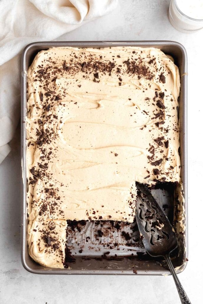 Peanut Butter Chocolate Poke Cake Recipe Dinner, then Dessert