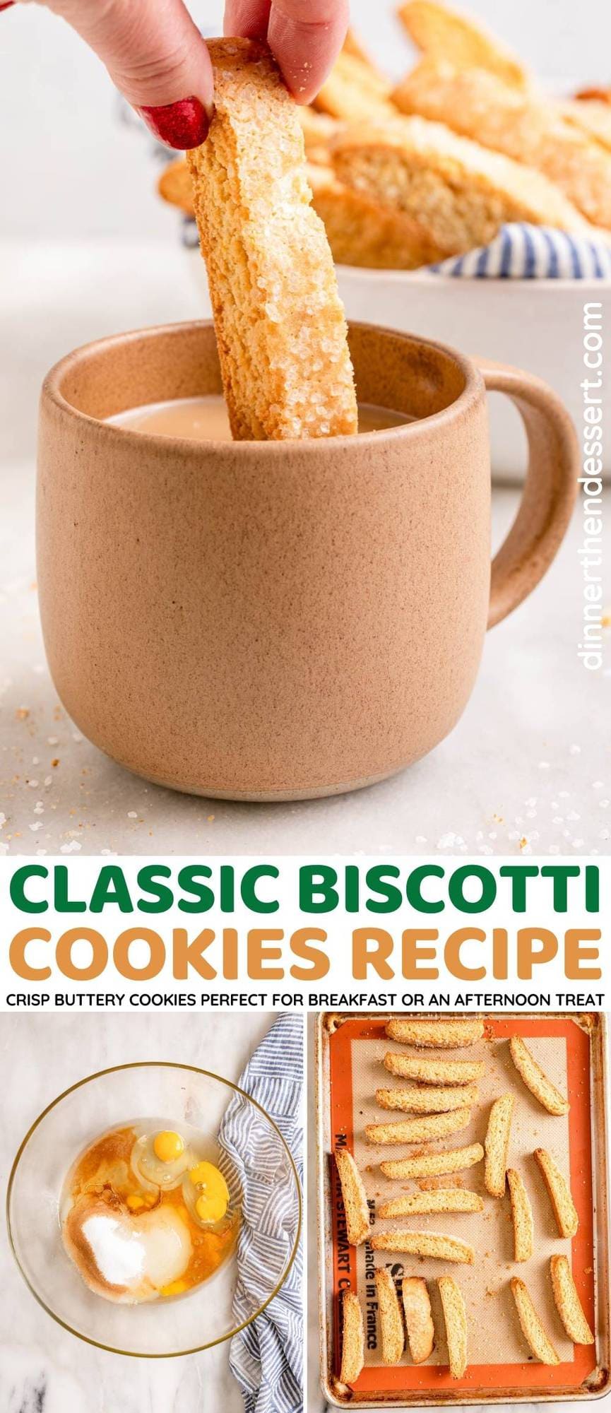 Classic Biscotti Cookies collage
