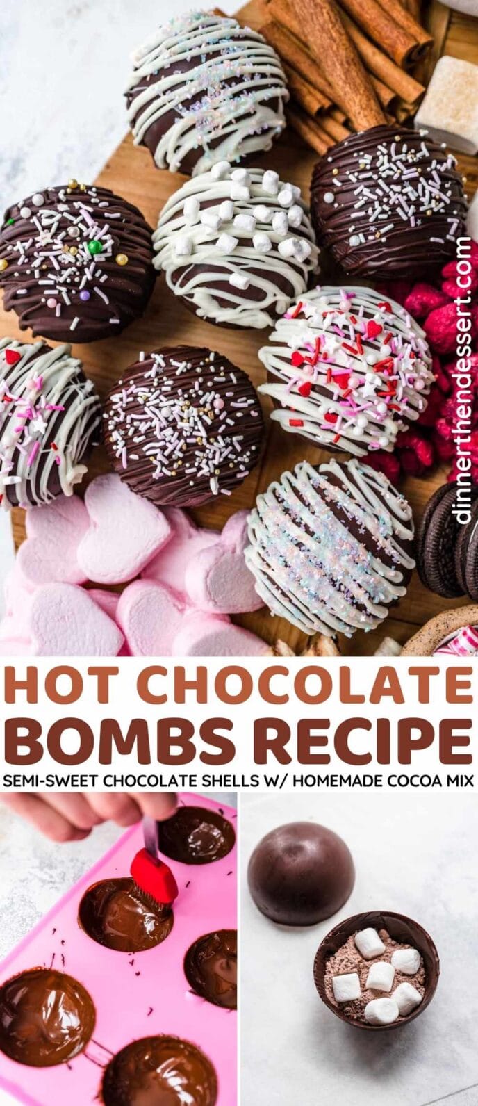 Hot Chocolate Bombs Collage