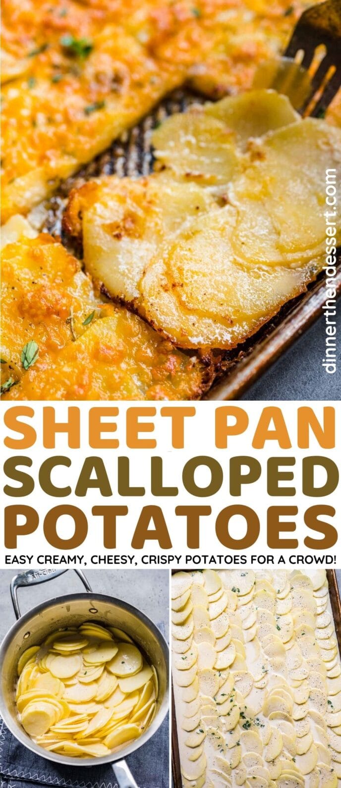 Sheet Pan Scalloped Potatoes Recipe - Dinner, then Dessert