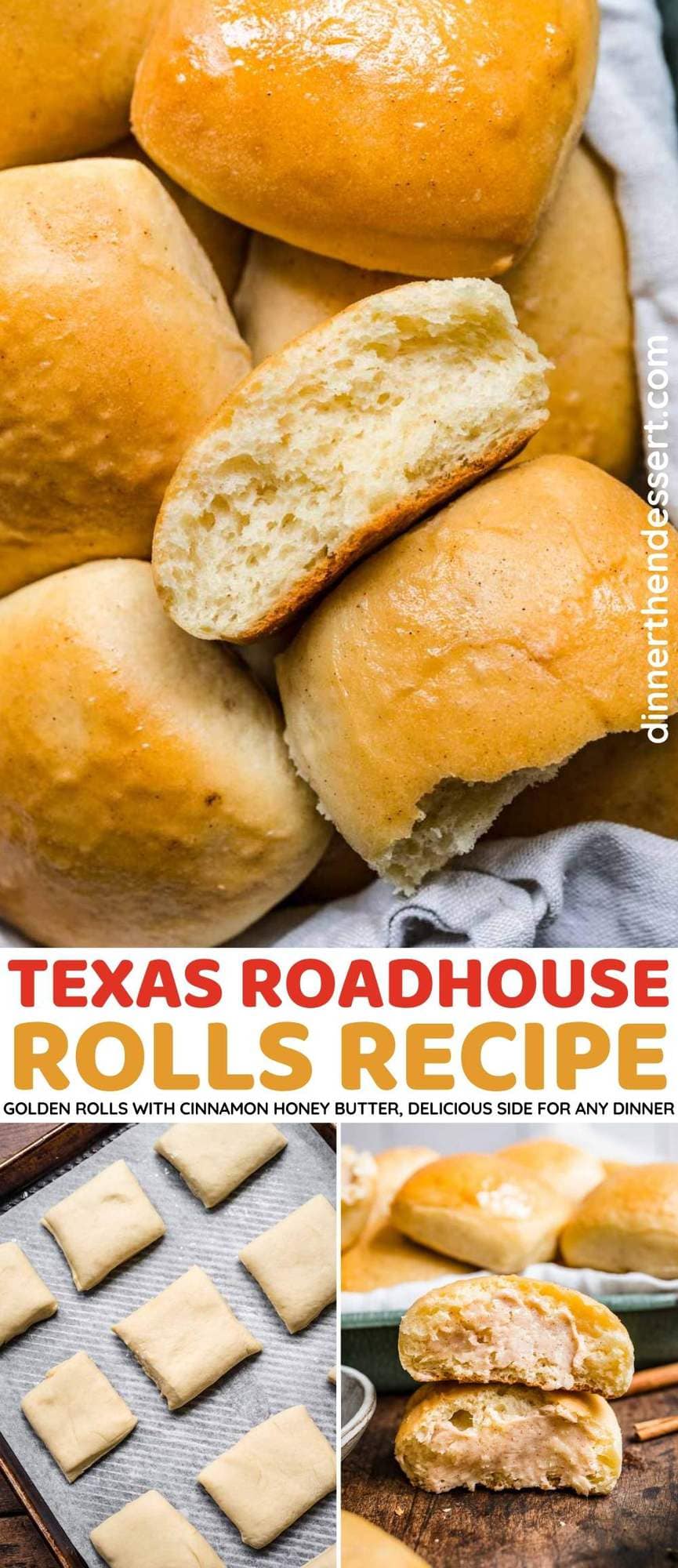 Texas Roadhouse Rolls collage