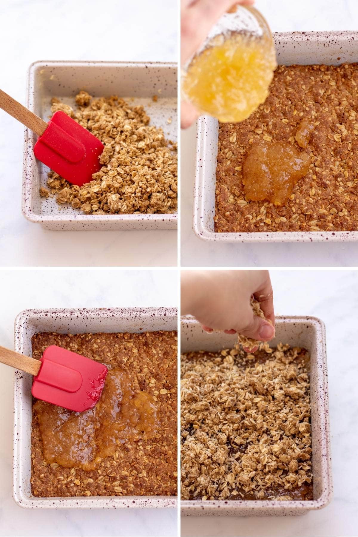 Tropical Oatmeal Bars collage