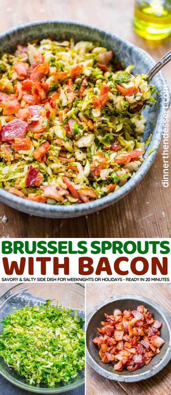 Brussels Sprouts with Bacon Recipe - Dinner, then Dessert