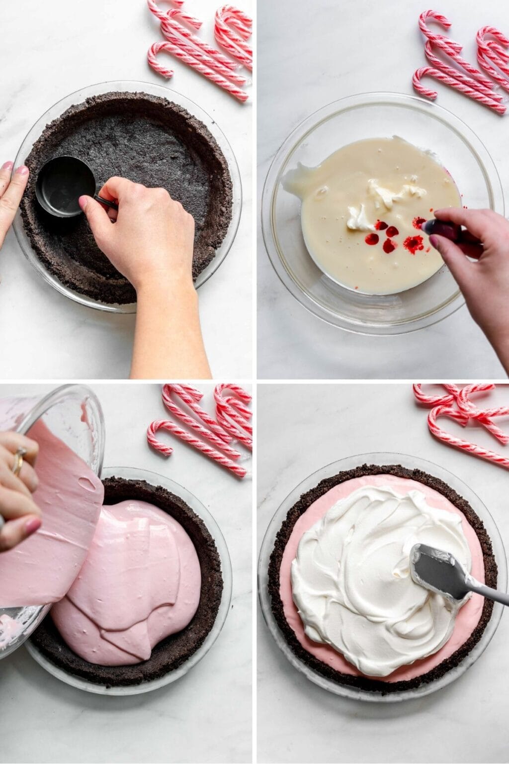 Candy Cane Pie Recipe Dinner, then Dessert