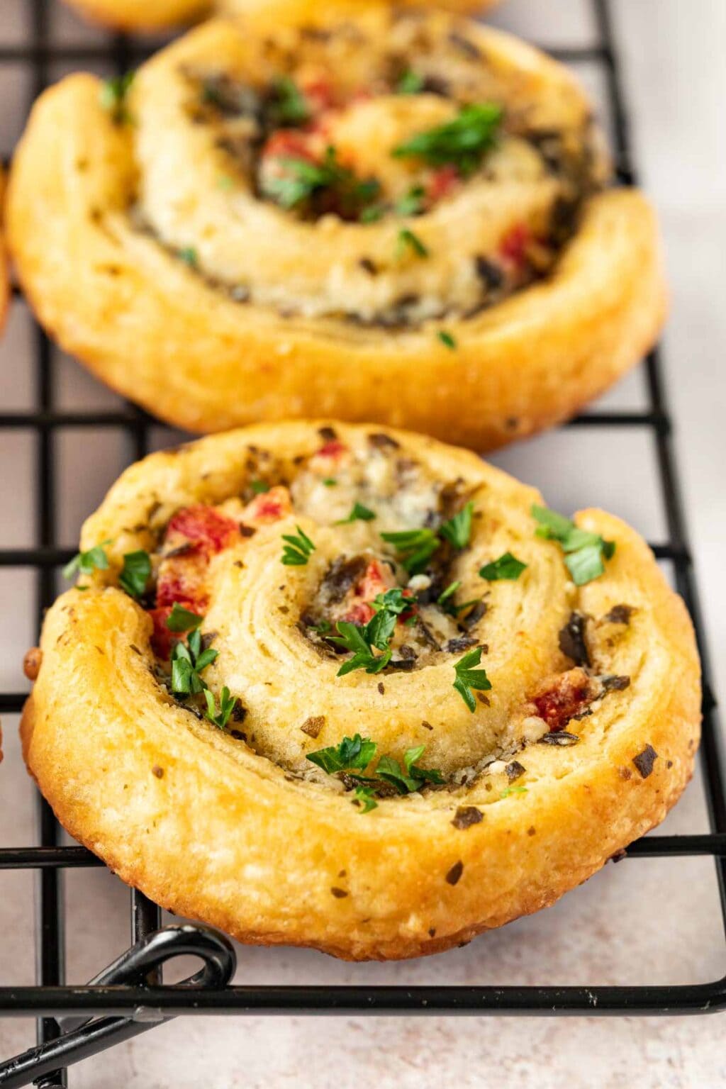 Cheesy Pesto Pinwheels Recipe Dinner Then Dessert