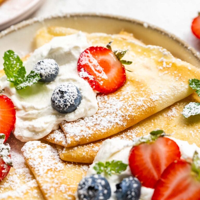 Easy Crepes Recipe - Dinner, then Dessert