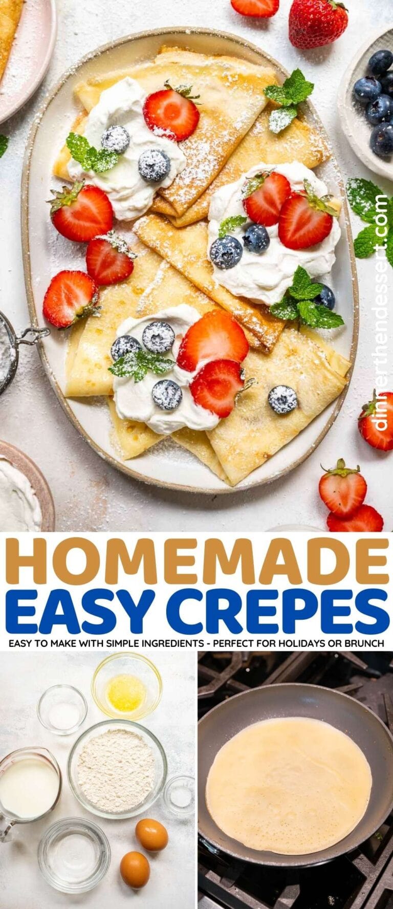 Easy Crepes Recipe - Dinner, then Dessert