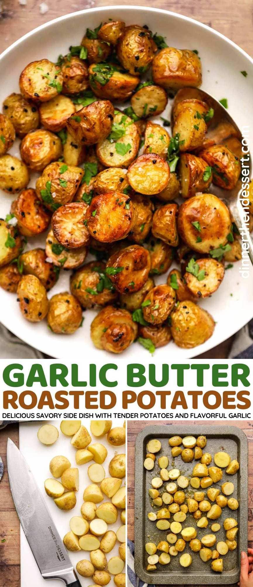 Garlic Butter Roasted Mini Potatoes