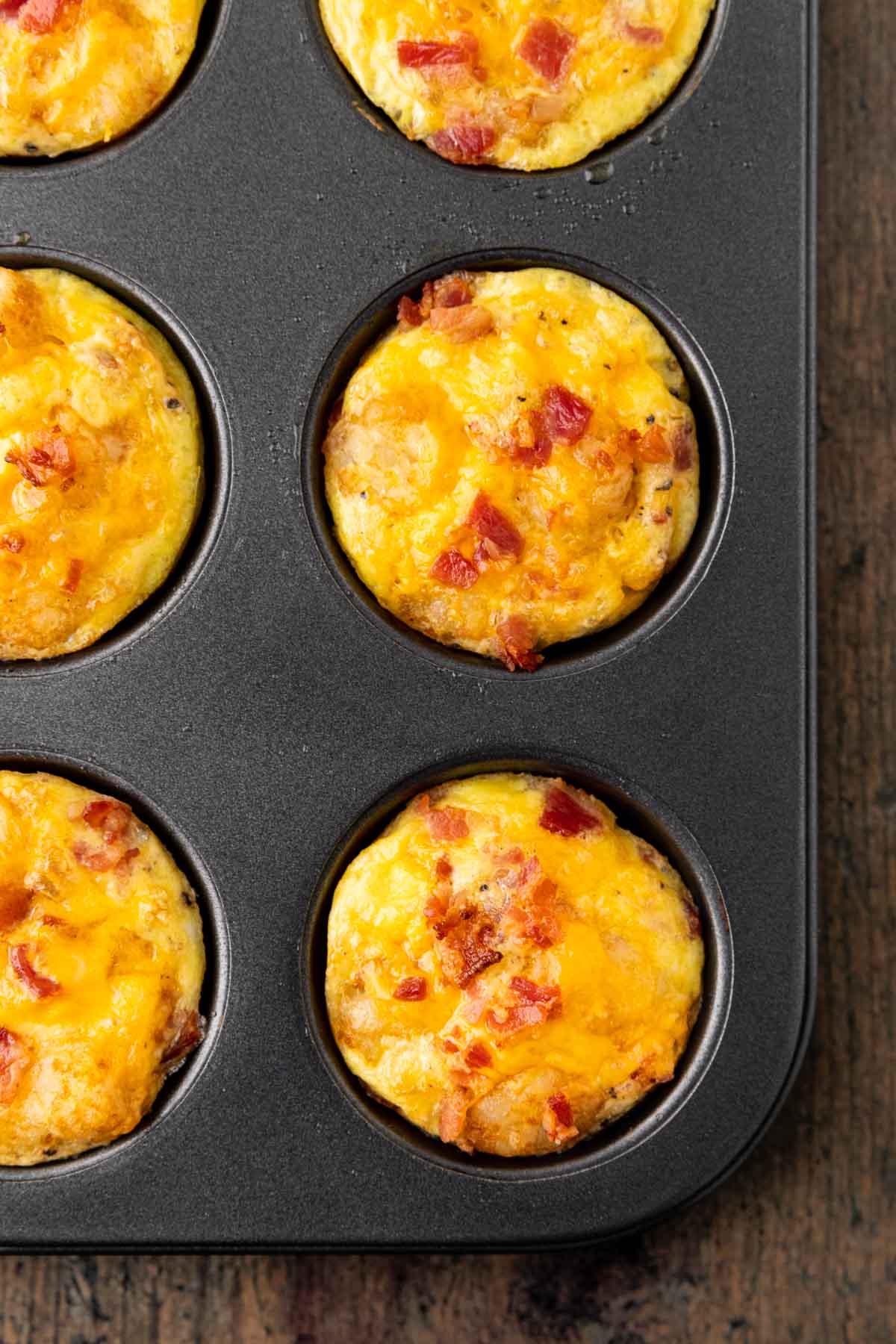 Hash Brown Egg Cups in muffin pan
