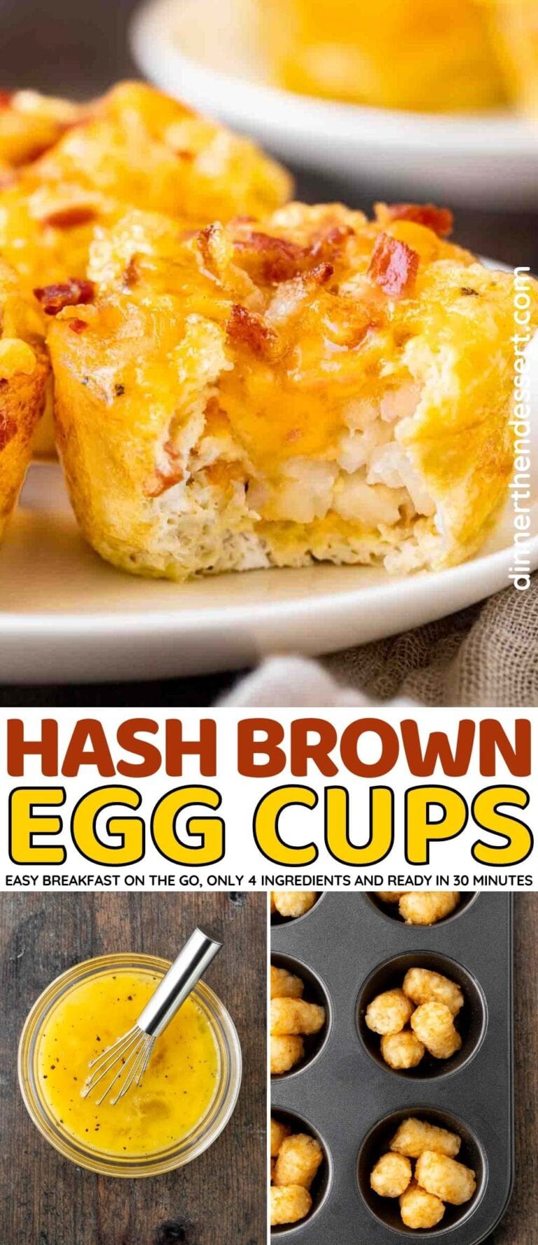 Hash Brown Egg Cups Recipe - Dinner, then Dessert