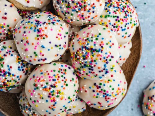 Italian Sprinkle Cookies On Serving Platter 1x1