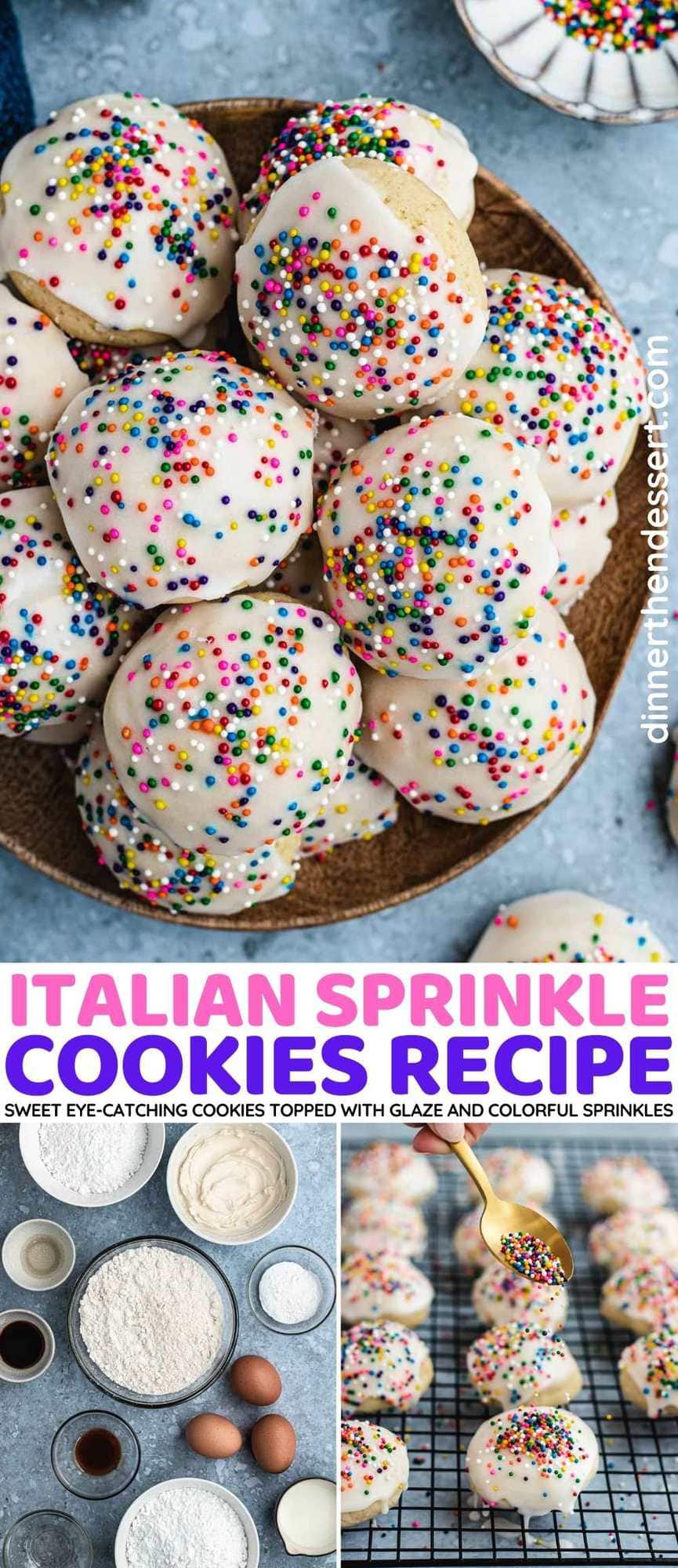 Italian Sprinkle Cookies collage