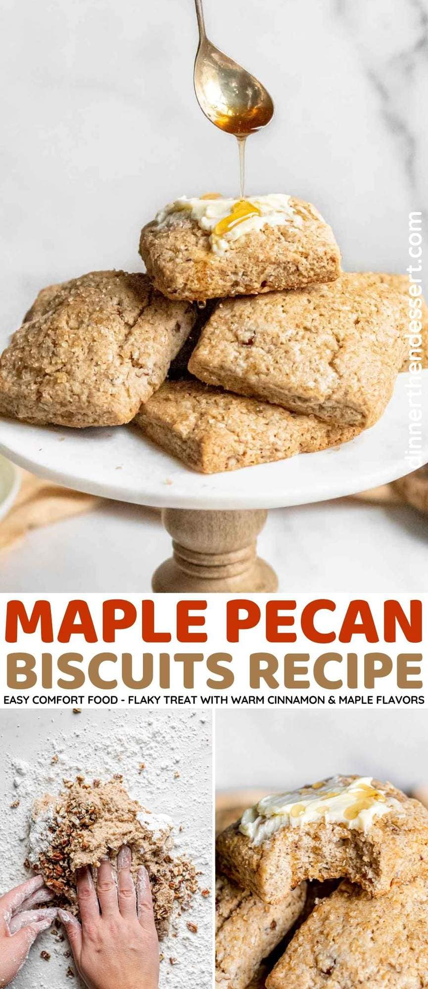 Maple Pecan Biscuits collage