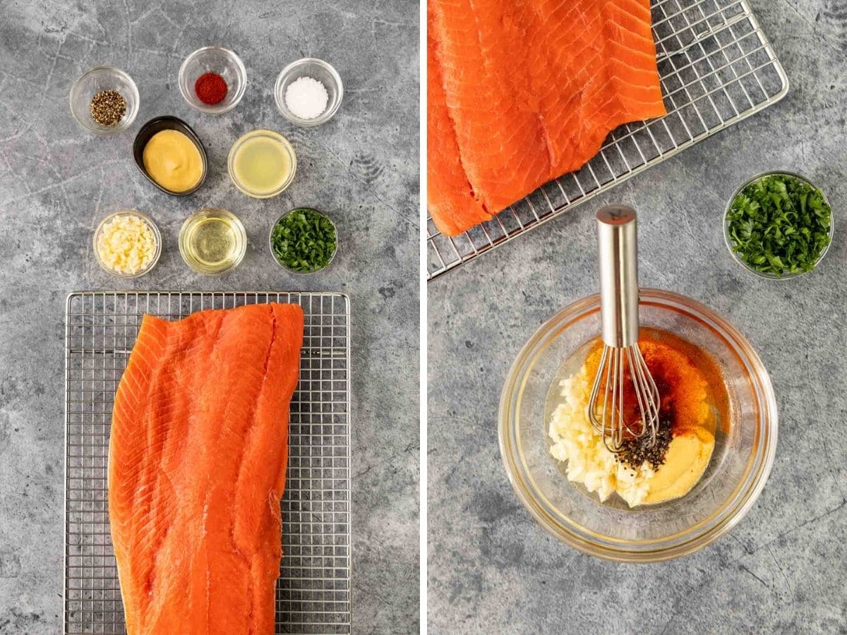 Oven Baked Salmon collage