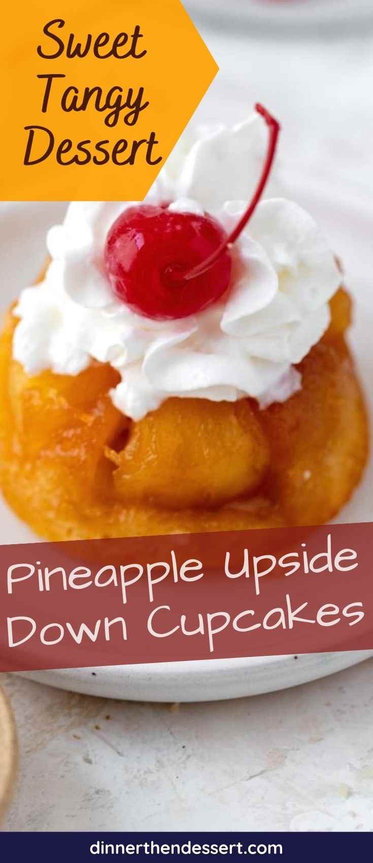Pineapple Upside Down Cupcakes Pin 1