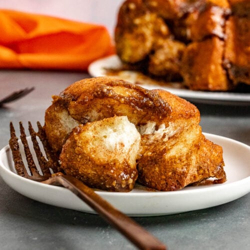 Pumpkin Bread on serving plate 4x3