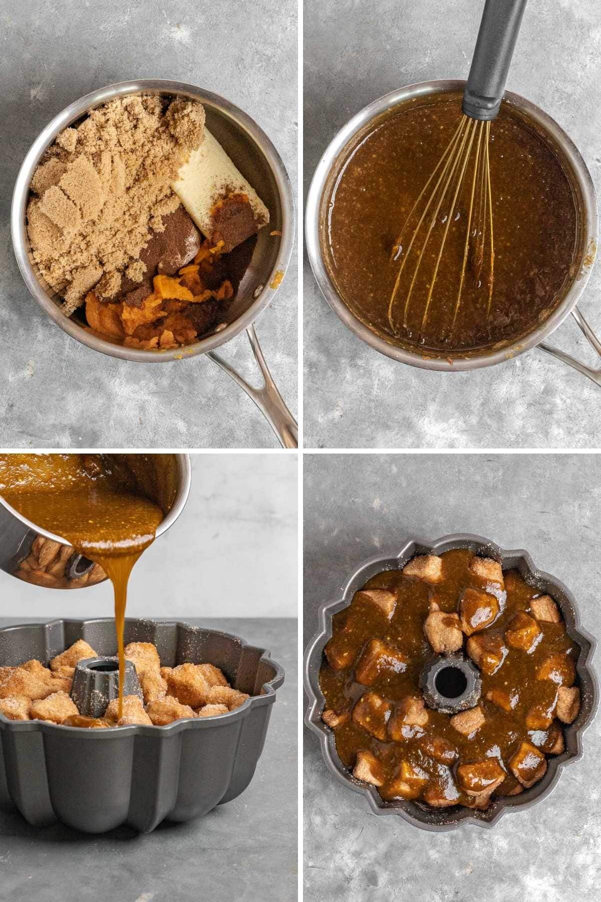 Pumpkin Spice Monkey Bread collage