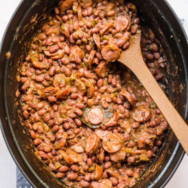 Red Beans and Rice in cooking pot 1x1