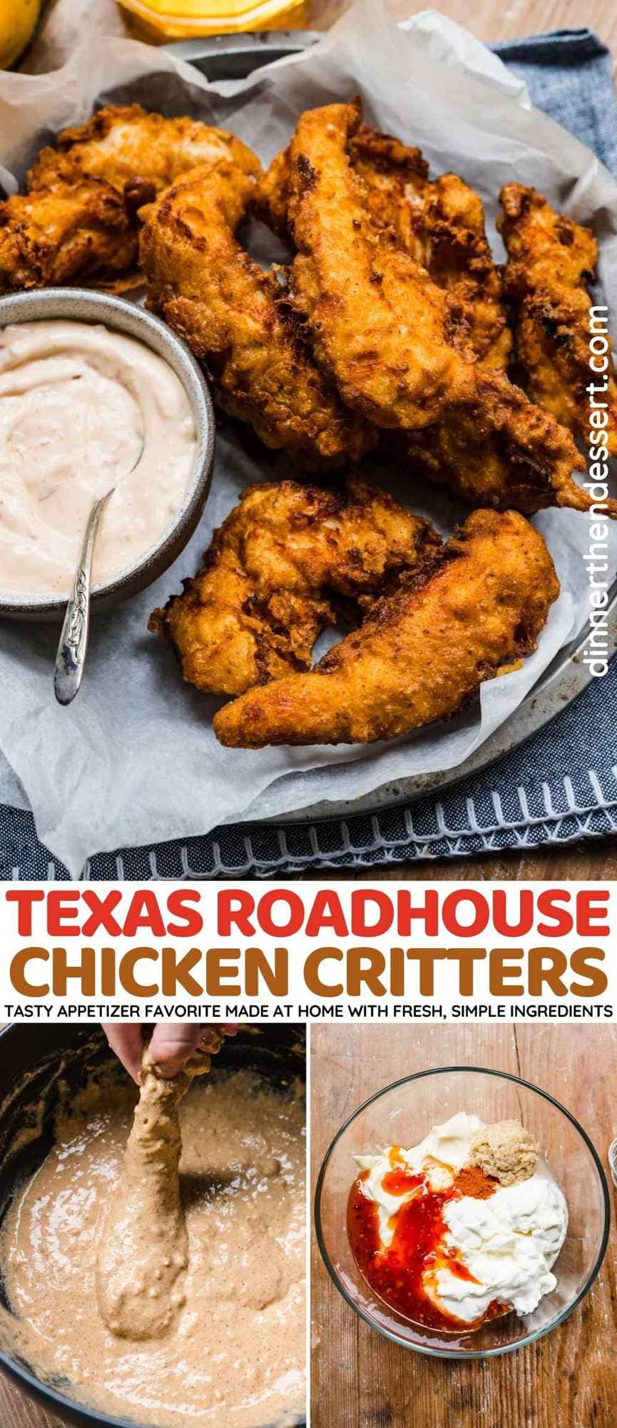 Texas Roadhouse Chicken Critters collage
