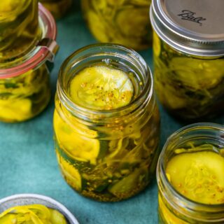 Bread and Butter Pickles in jar 1x1