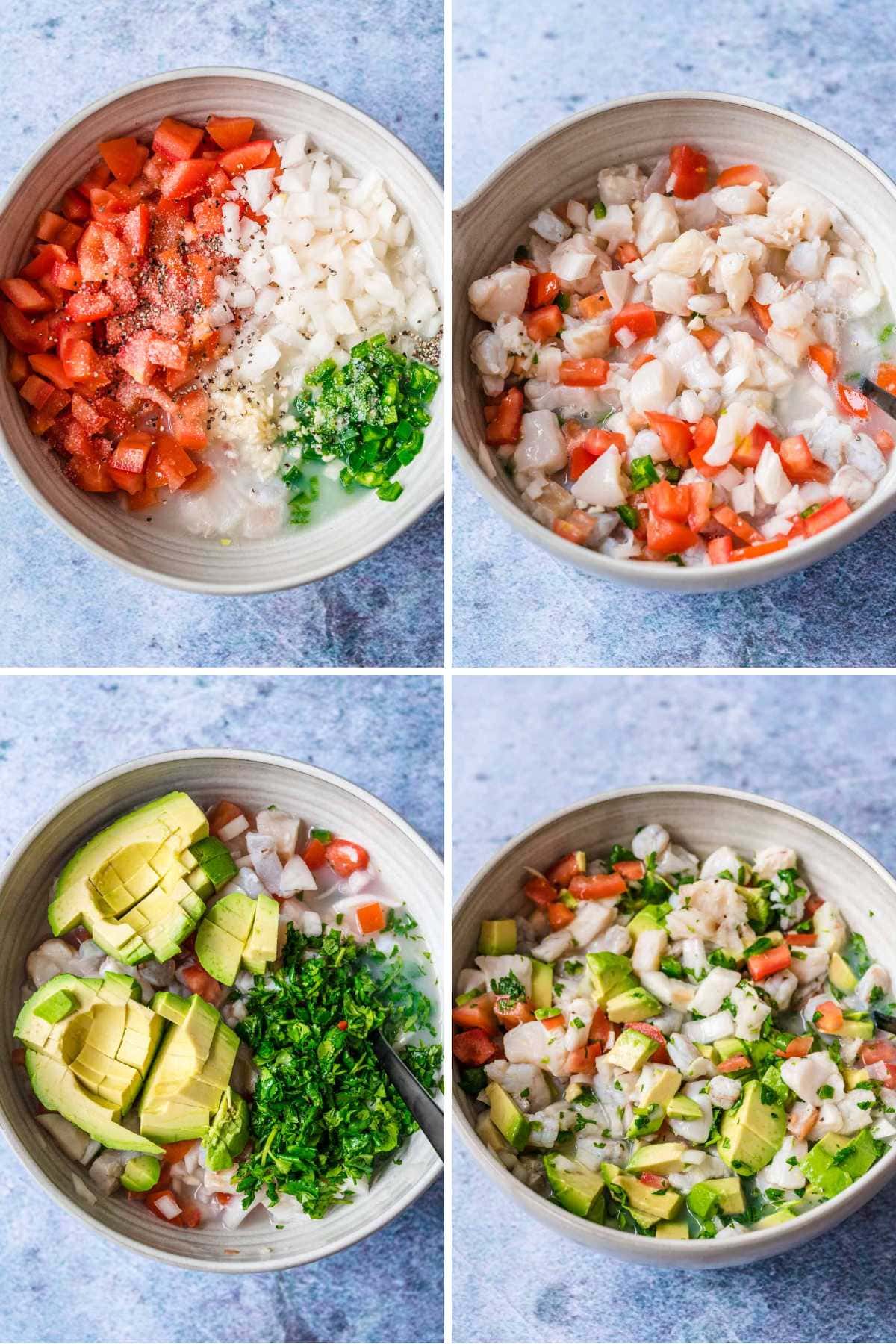 Ceviche collage