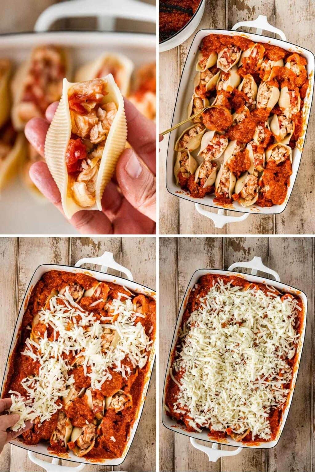 Chicken Parmesan Stuffed Shells Recipe - Dinner, Then Dessert