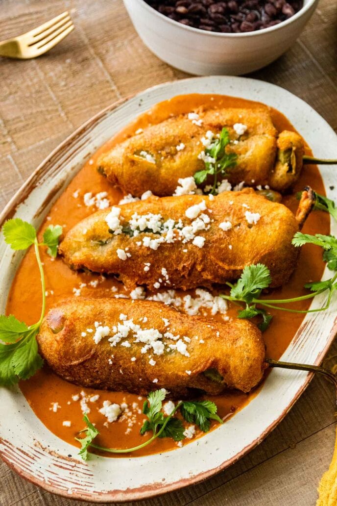 Chile Relleno Recipe - Dinner, then Dessert