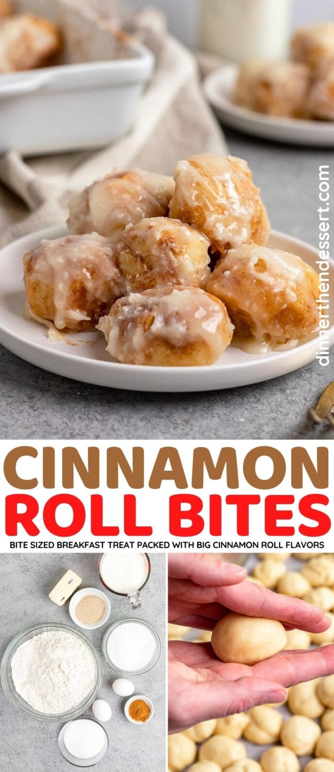 Cinnamon Roll Bites Recipe - Dinner, then Dessert