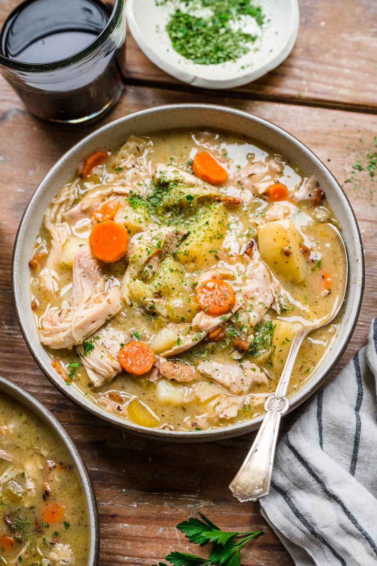 Classic Chicken Stew in serving bowl