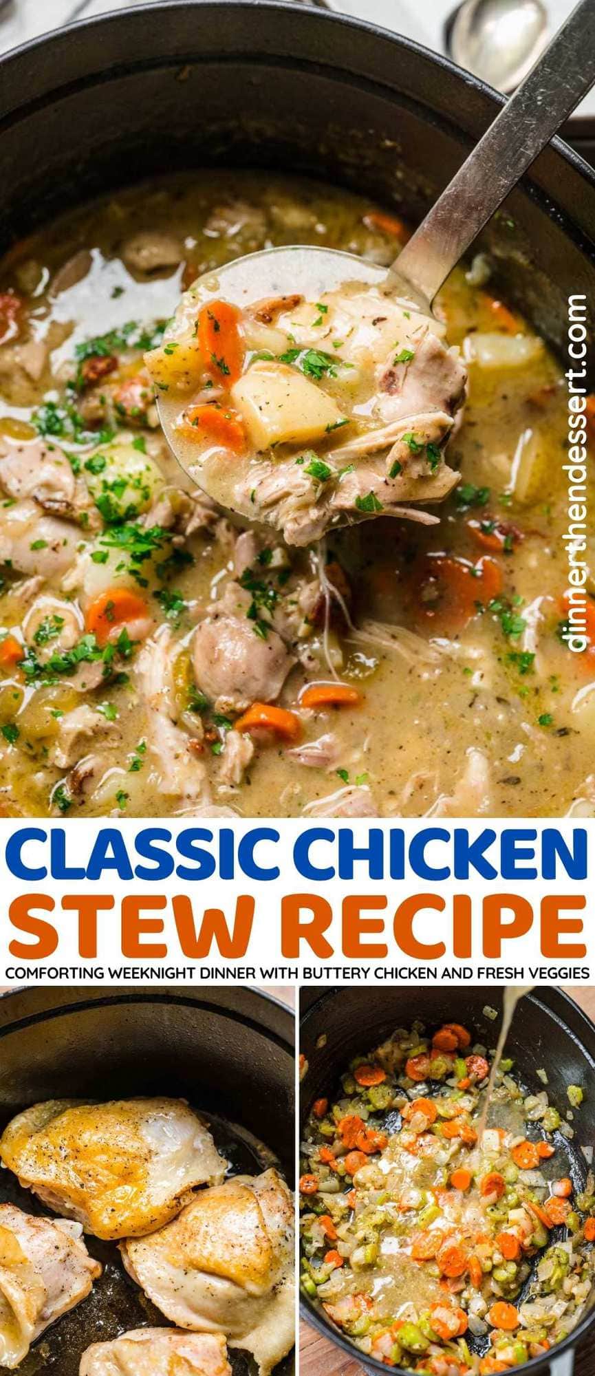 Classic Chicken Stew collage