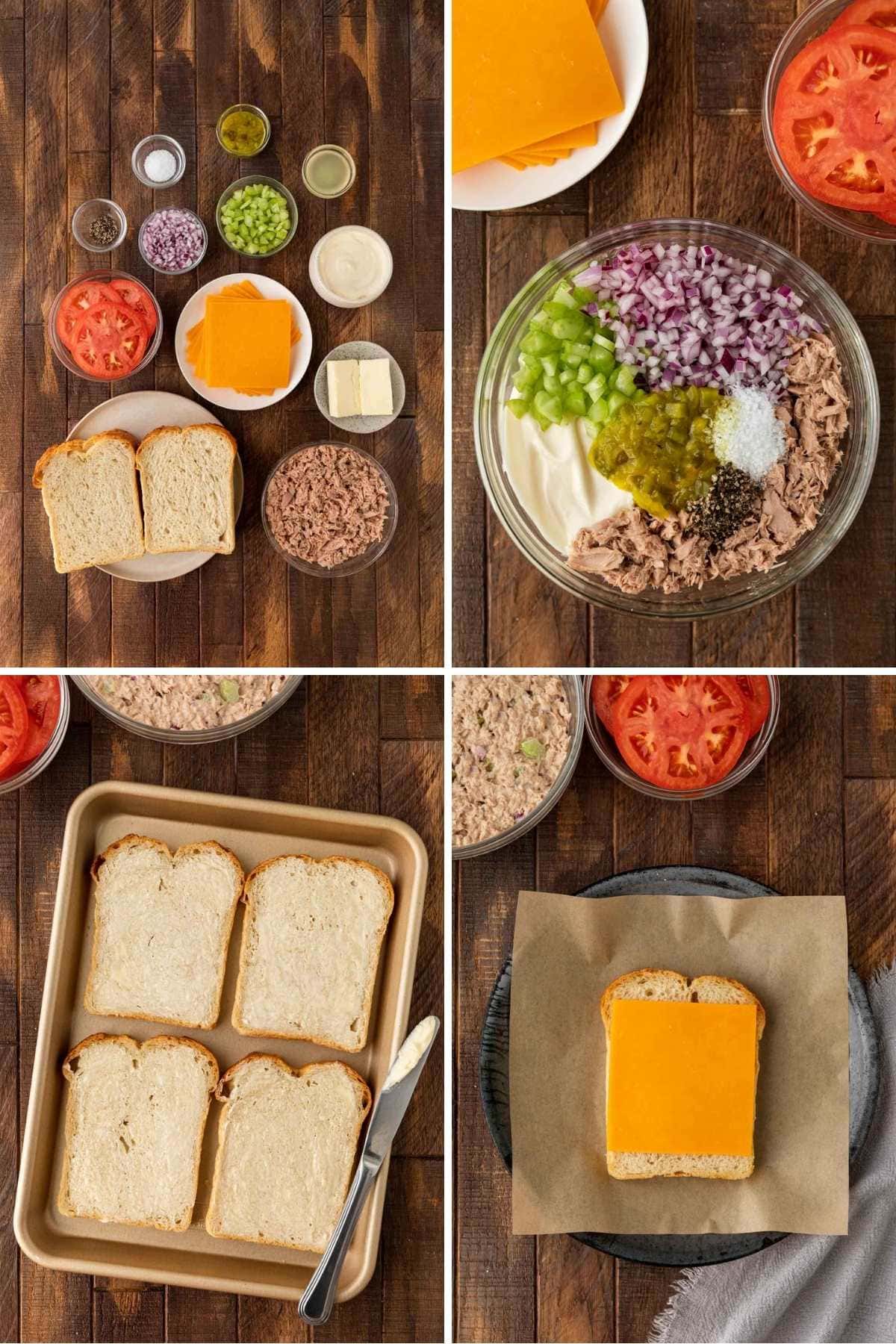 Classic Tuna Melt collage