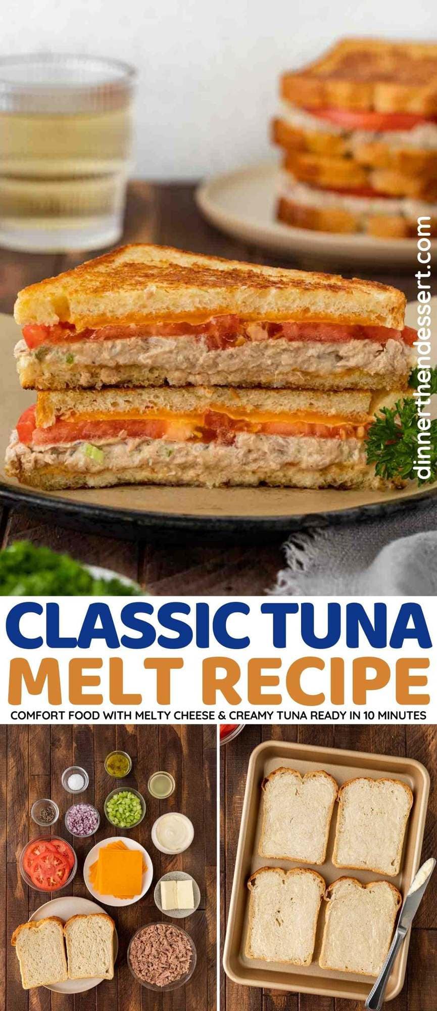 Classic Tuna Melt collage