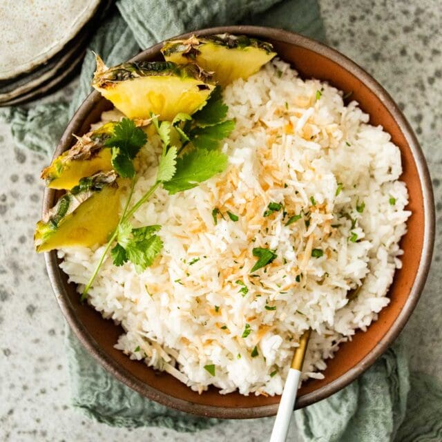 Coconut Rice in serving bowl 1x1