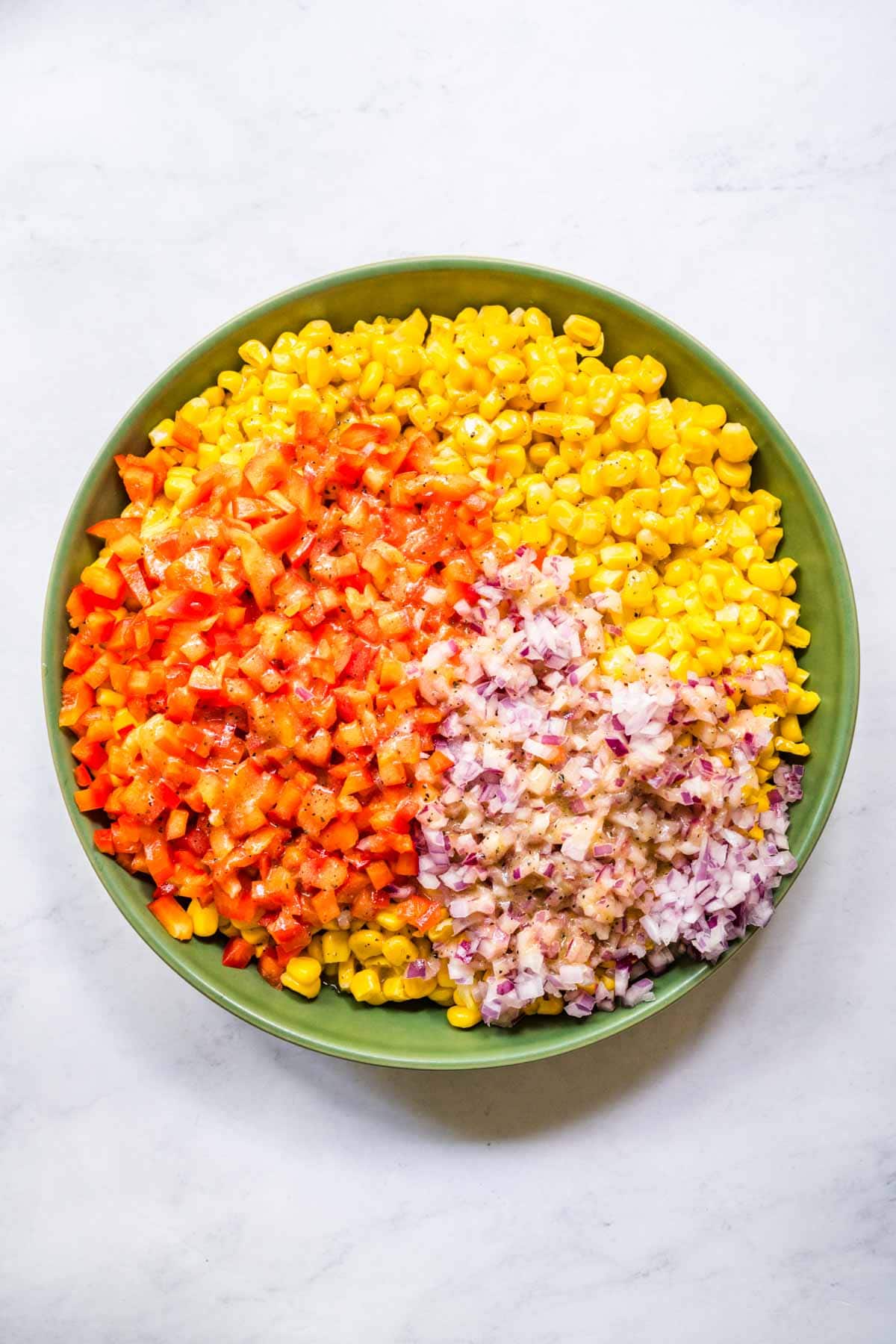 Corn Salad ingredients