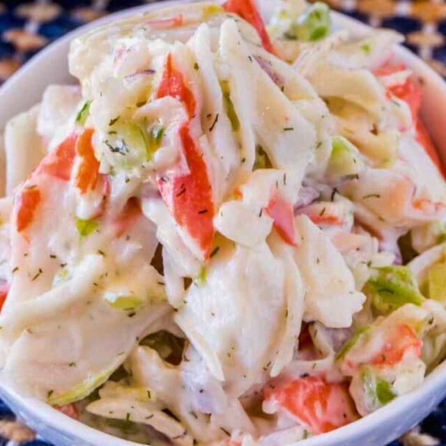 finished salad In bowl
