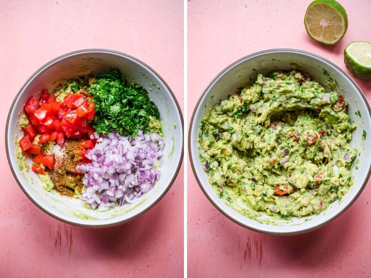 Easy Guacamole collage