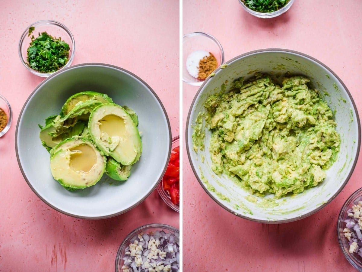 Easy Guacamole collage