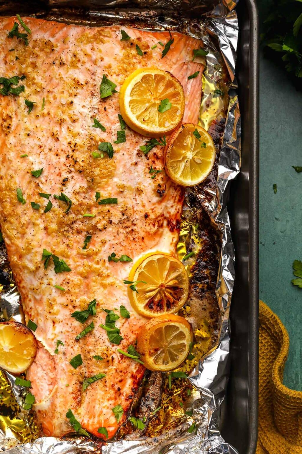 Garlic Butter Salmon Recipe - Dinner, then Dessert