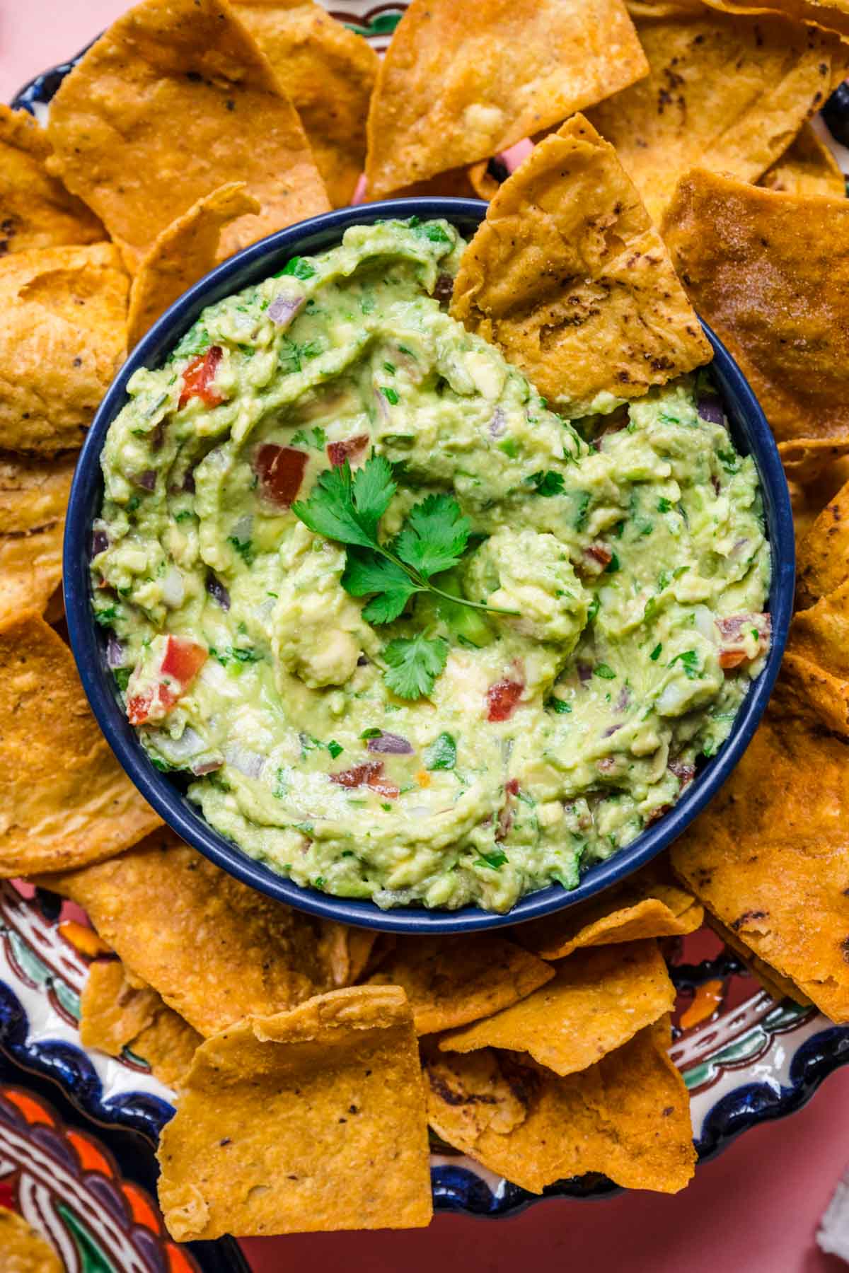 Easy Guacamole in serving bowl